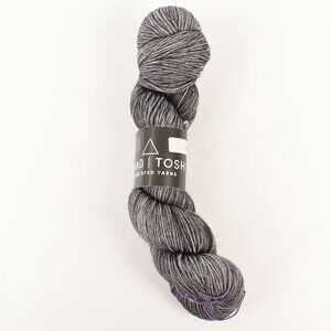 MadelineTosh DK Weight Yarn 100% Merino Wool 225 Yards Hand Dyed Tern Gray